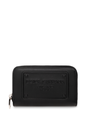 【関税＆送料込み】Dolce & Gabbana Wallet Accessories Calfskin zip-around DG Logo wallet in Black for Women